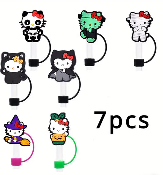 CharmKitty Halloween Theme Straw Toppers