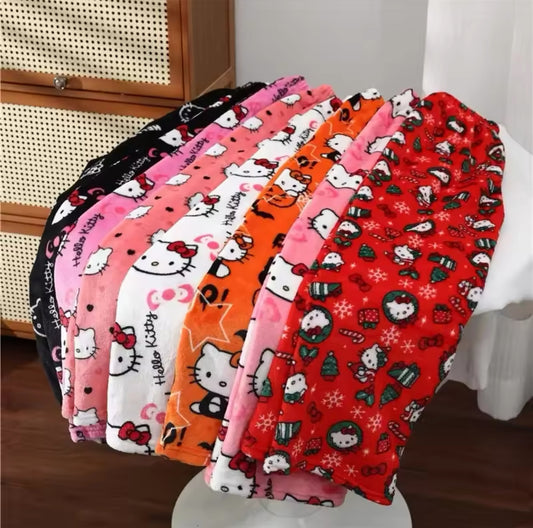 Hello Kitty Cozy Flannel Pajamas