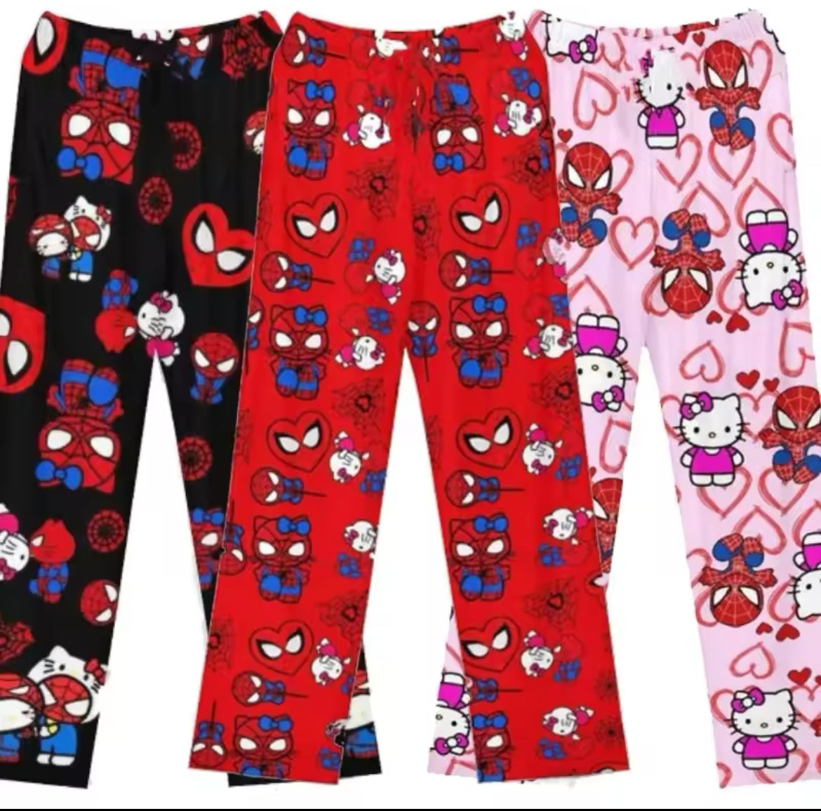 Spider Man & Hello kitty Pajamas