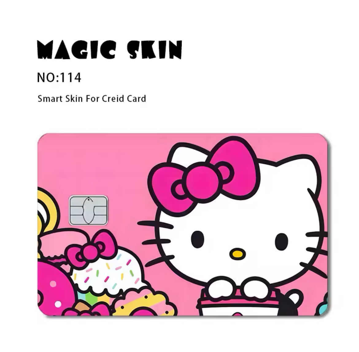 Hello Kitty Cute Sticker Film Cover For Debit Credit Card