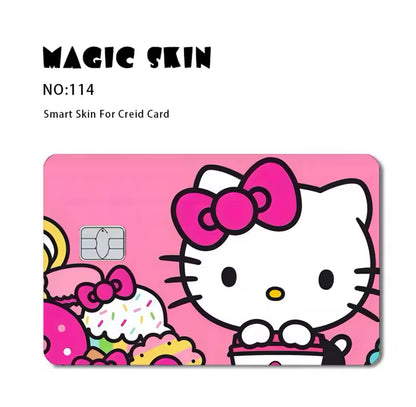 Hello Kitty Cute Sticker Film Cover For Debit Credit Card