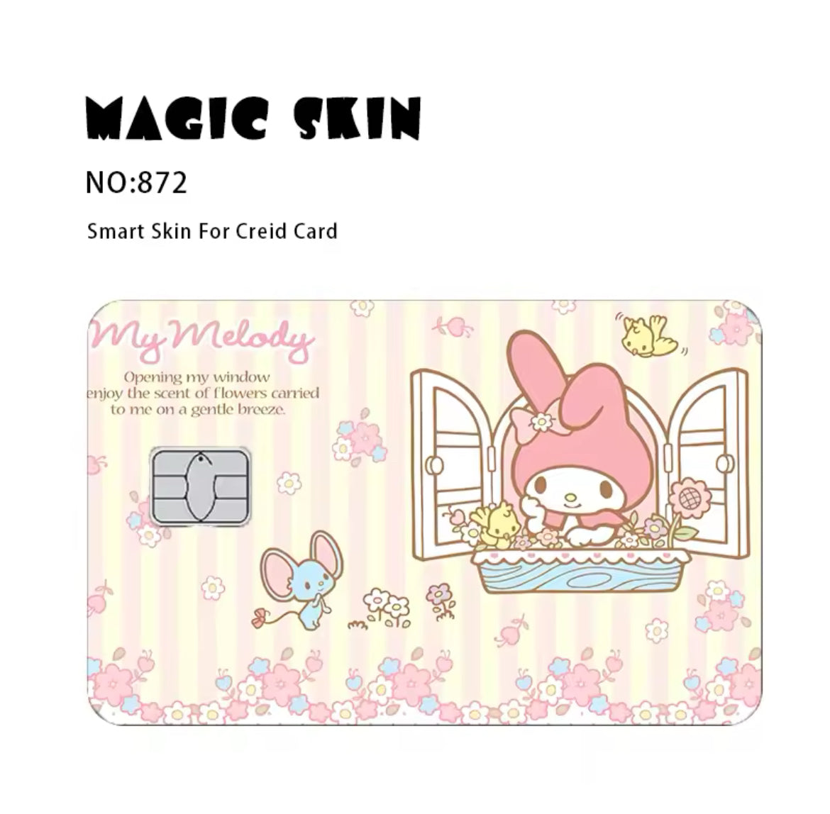 Hello Kitty Cute Sticker Film Cover For Debit Credit Card