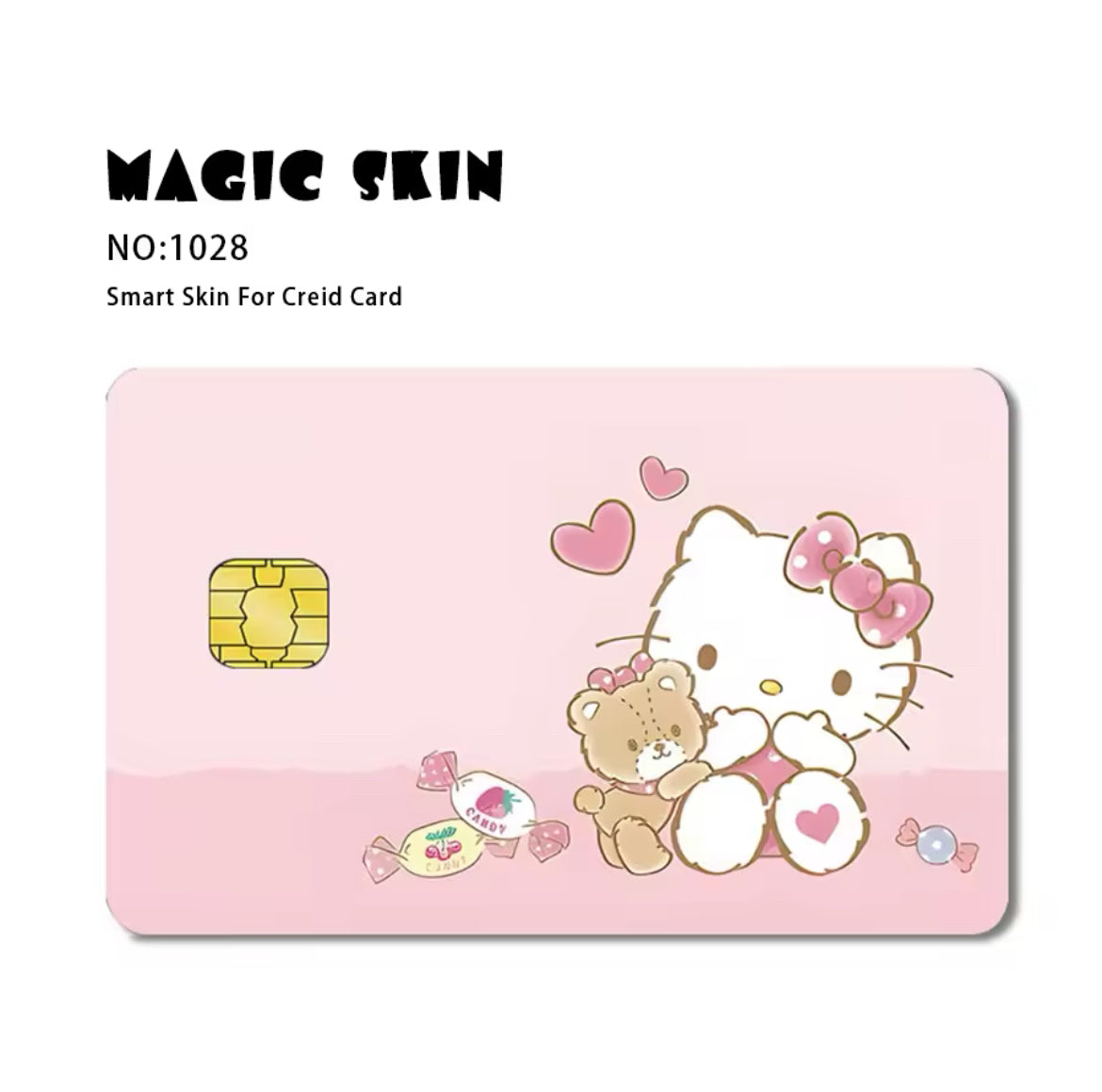 Hello Kitty Cute Sticker Film Cover For Debit Credit Card