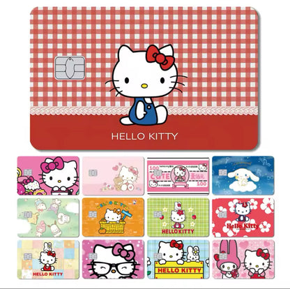 Hello Kitty Cute Sticker Film Cover For Debit Credit Card