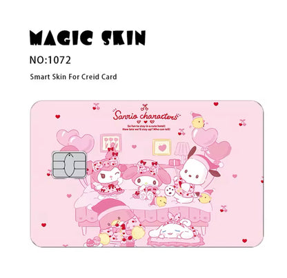 Hello Kitty Cute Sticker Film Cover For Debit Credit Card