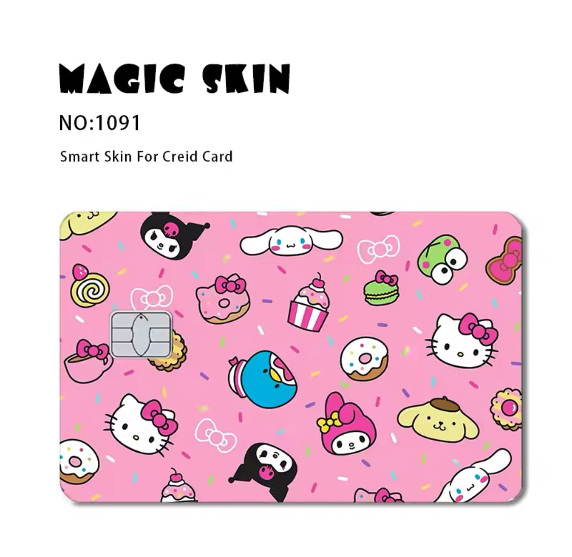 Hello Kitty Cute Sticker Film Cover For Debit Credit Card